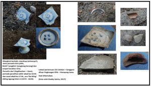 Temuan keramik, stoneware dan tembikar di lokasi IPAL (Sumber: Laporan  Tim IPAL Kota Banda Aceh 2017:63-73)