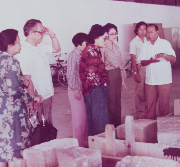 Koordinator SPAFA mengunjungi Proyek Pemugaran Candi Borobudur, 26 Oktober 1978 (1035) (Arsip Pemugara Borobudur)
