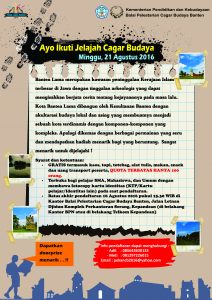 Read more about the article Jelajah Cagar Budaya 2016