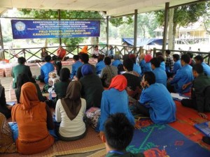 Kepala BPCB Jambi Bapak Drs. Winston S.D. Mambo membuka kegiatan Field School Tingkat mahasiswa tahun 2013 