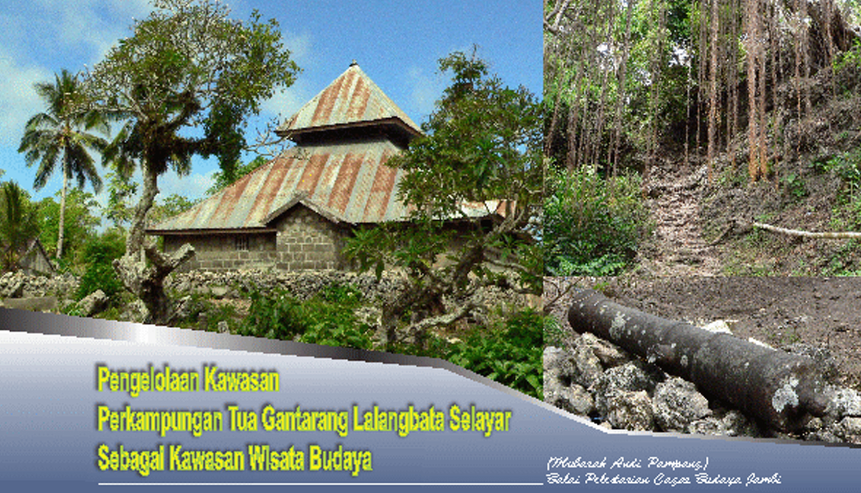 Read more about the article Pengelolaan Kawasan Perkampungan Tua Gantarang Lalangbata Selayar Sebagai Kawasan Wisata Budaya