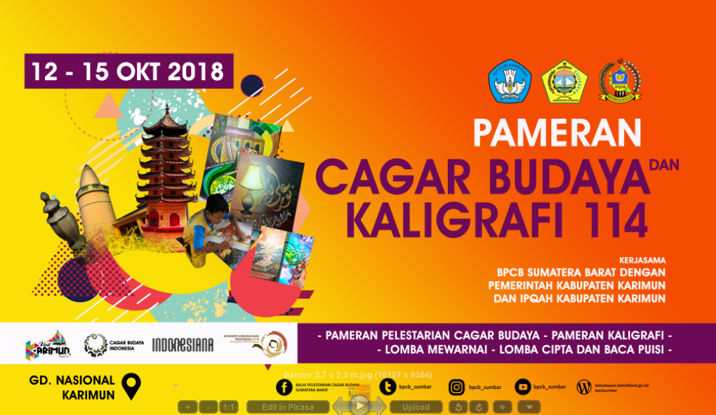 Pameran Cagar Budaya dan Kaligrafi 114 Kabupaten Karimun 2018