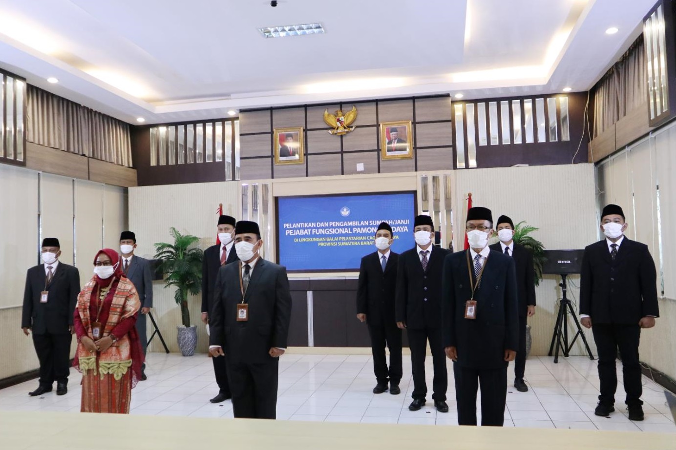 Direktur Jenderal Kebudayaan Melantik 10 Pamong Budaya BPCB Provinsi Sumatera Barat