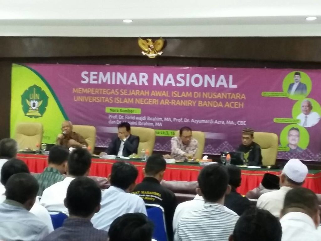 Seminar Nasional titik 0 peradaban Islam di Nusantara.