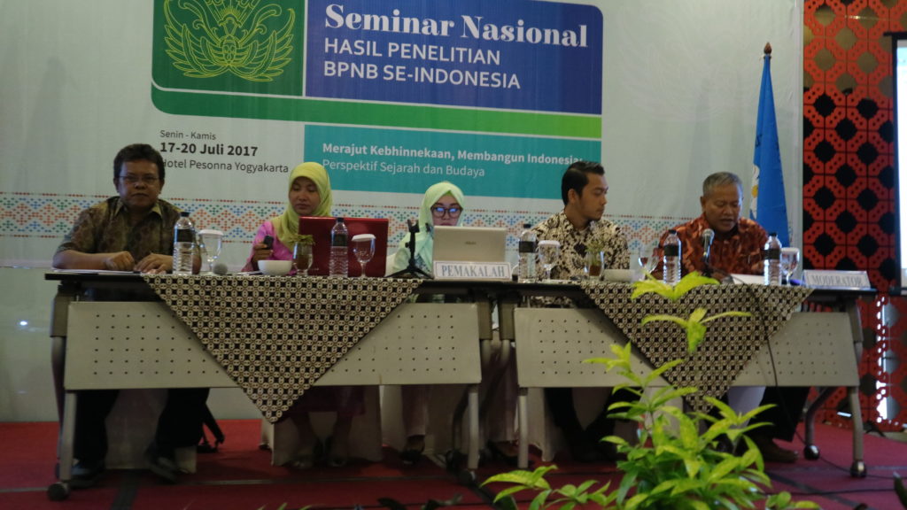 Presentasi kedua dari BPNB Aceh.