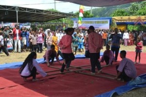 Tari Toki gaba-gaba yang dibawakan oleh pemuda/I ikatan keluarga Maluku (IKEMAL)