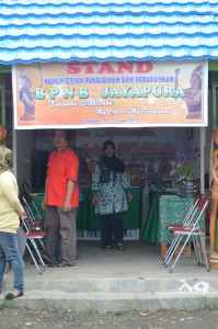 Stand BPNB Jayapura di Festifal Danau Sentani ke-VIII 2015