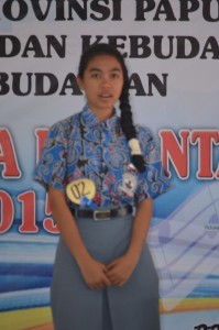  Pelajar peserta  audisi Gita Bahana Nusantara Provinsi Papua 2015