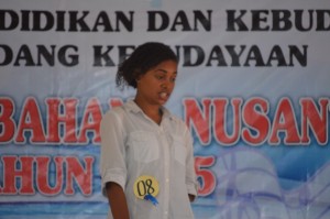 Peserta dari mahasiswa dalam audisi Gita Bahana Nusantara Provinsi Papua 2015