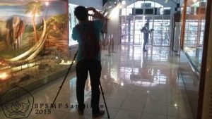 Proses peliputan Museum Sangiran untuk dimanfaatkan sebagai museum virtual