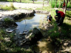 Foto 2: Lokasi pencarian fosil yang sedang tidak digunakan di Sendang Gandri, Kuwojo, Banjarejo