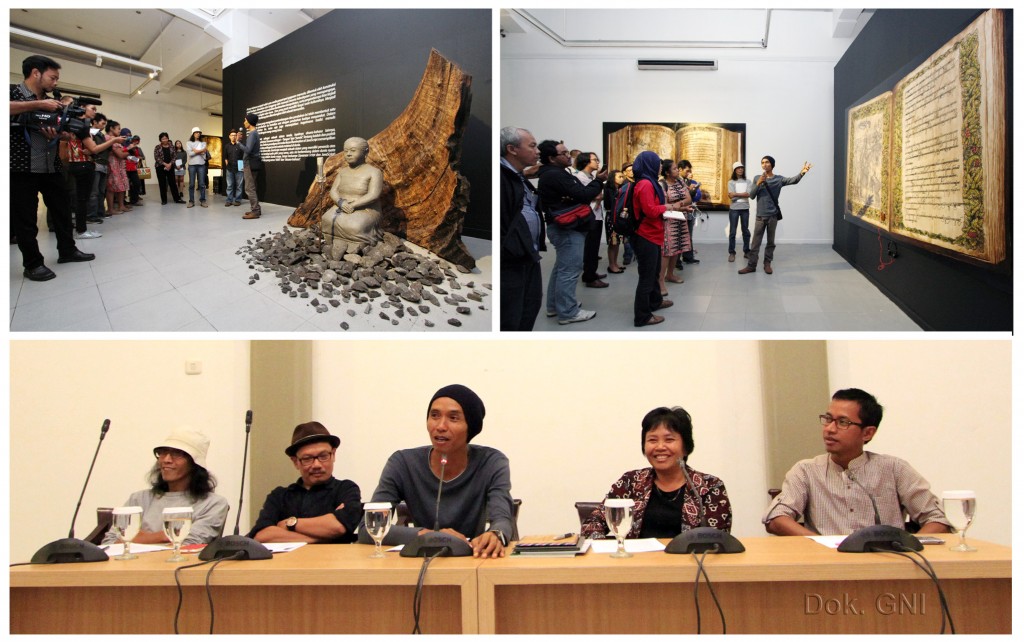 Suasana Press Conference dan Art Tour di Galeri Nasional Indonesia