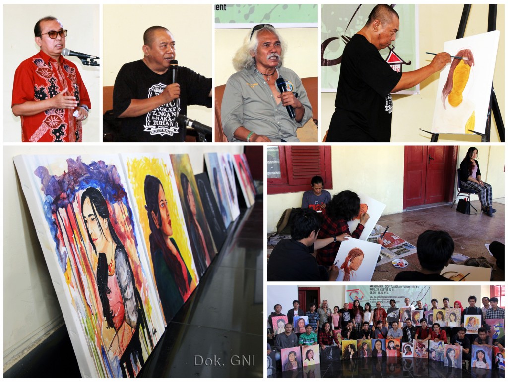 Workshop Seni Lukis Galeri Nasional Indonesia di Makassar