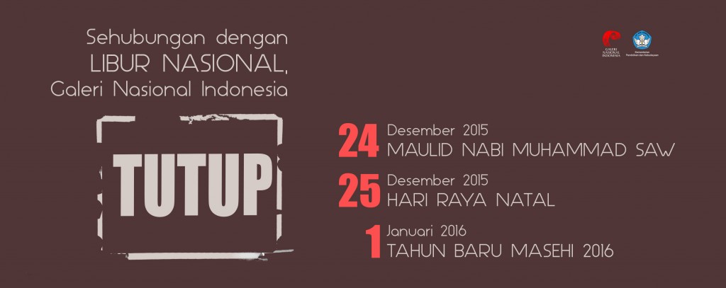 Galeri Nasional Indonesia Tutup pada Hari Libur Nasional