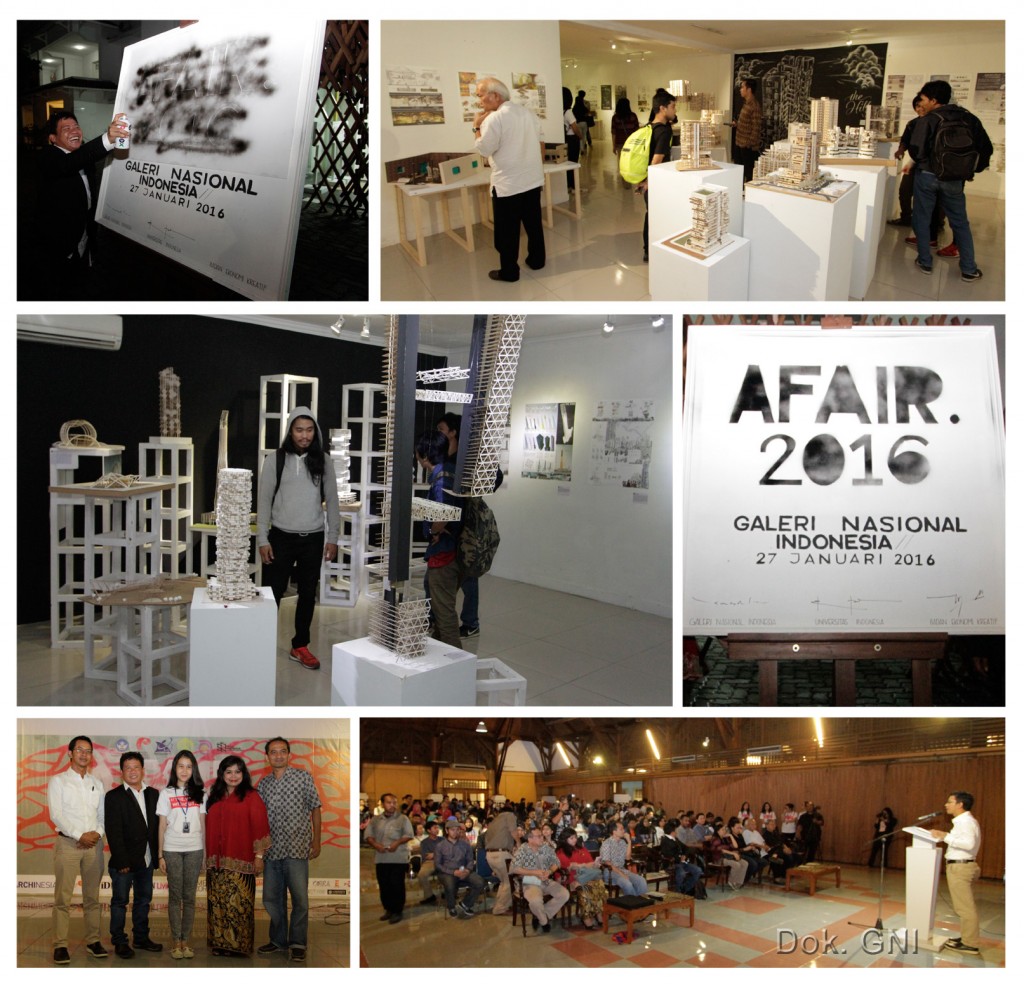 Suasana Pembukaan Pameran Architecture UI Fair (AFAIR) 2016 di Galeri Nasional Indonesia