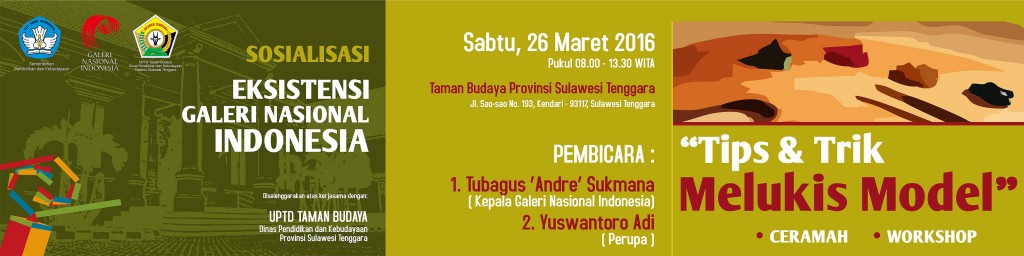 Galeri Nasional Indonesia akan Berbagi tips dan trik melukis model.