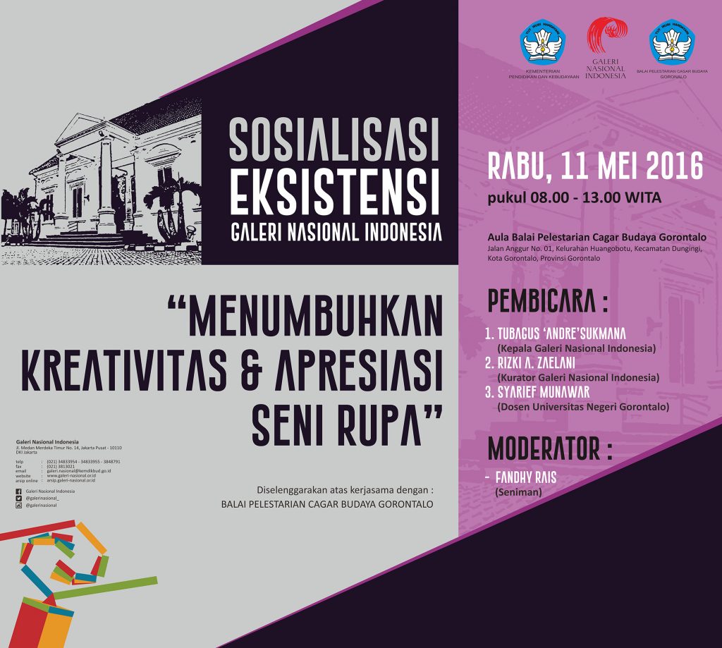 Sosialisasi Eksistensi Galeri Nasional Indonesia Sambangi Gorontalo