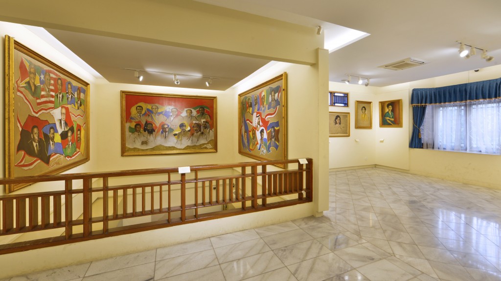 Salah satu sudut galeri lukisan yang bertema "Keindahan Dalam Potret" di Museum Basoeki Abdullah.