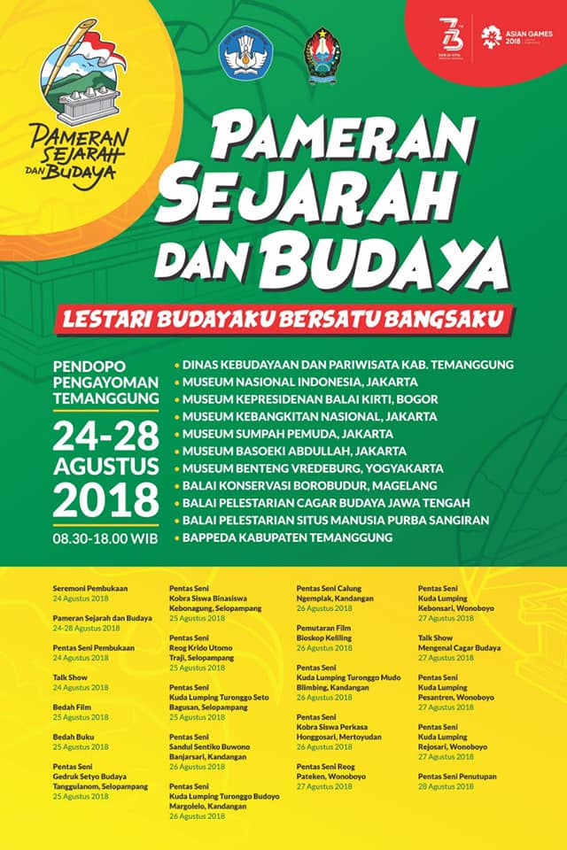 Read more about the article “Lestari Budayaku Bersatu Bangsaku” Pameran Sejarah dan Budaya Indonesia di Temanggung