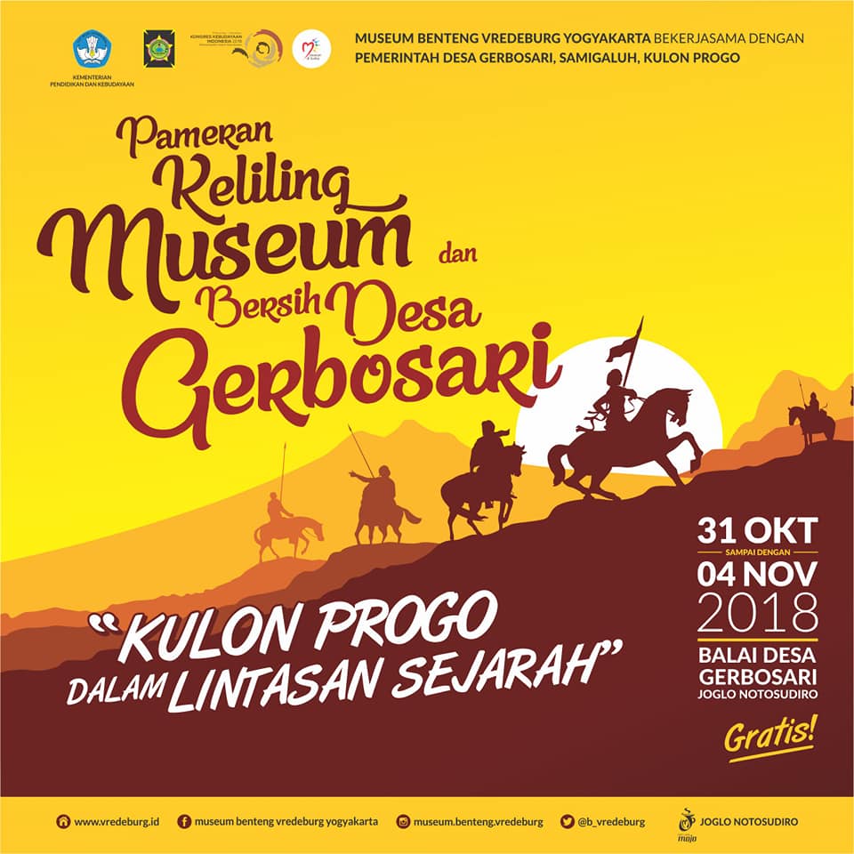 You are currently viewing Pameran Keliling Museum dan Bersih Desa Gerbosari “Kulon Progo dalam Lintasan Sejarah”