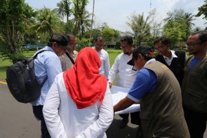 Tim Ahli Cagar Budaya Meninjau Lokasi Ekskavasi Area Manohara