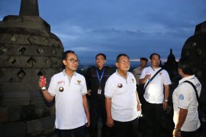Kunjungan Menteri Koordinator Bidang Perekonomian ke Borobudur