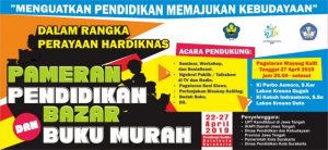 Read more about the article Pameran Pendidikan dan Bazar Buku Murah Hardiknas 2019