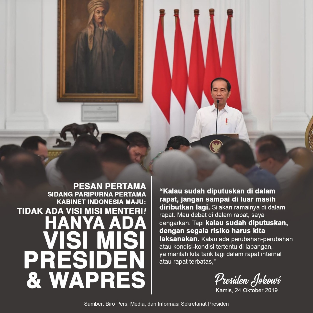 Read more about the article Pesan Pertama dalam Sidang Paripurna