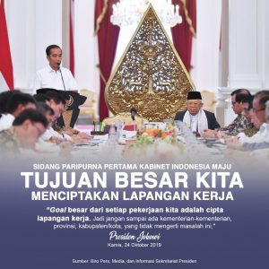 Read more about the article Sidang Paripurna Pertama Kabinet Indonesia Maju