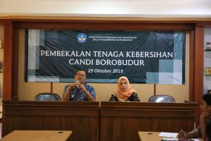 Read more about the article Kegiatan Pembekalan Tenaga Kebersihan Candi Borobudur