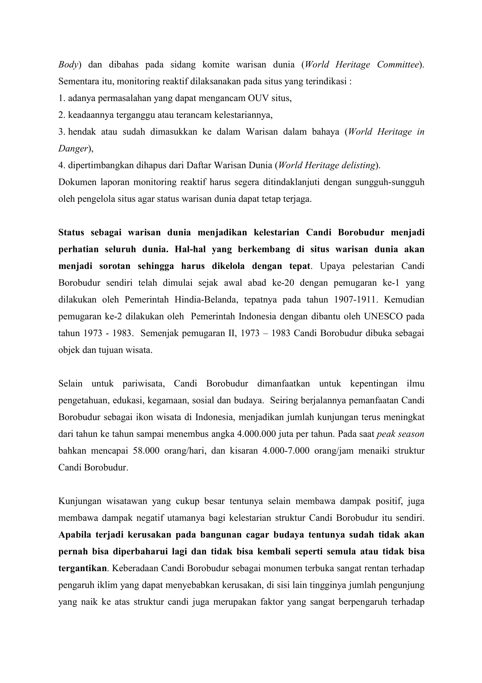 Rilis Pers Pembatasan Kunjungan Di Puncak Candi Borobudur 2 Balai Konservasi Borobudur