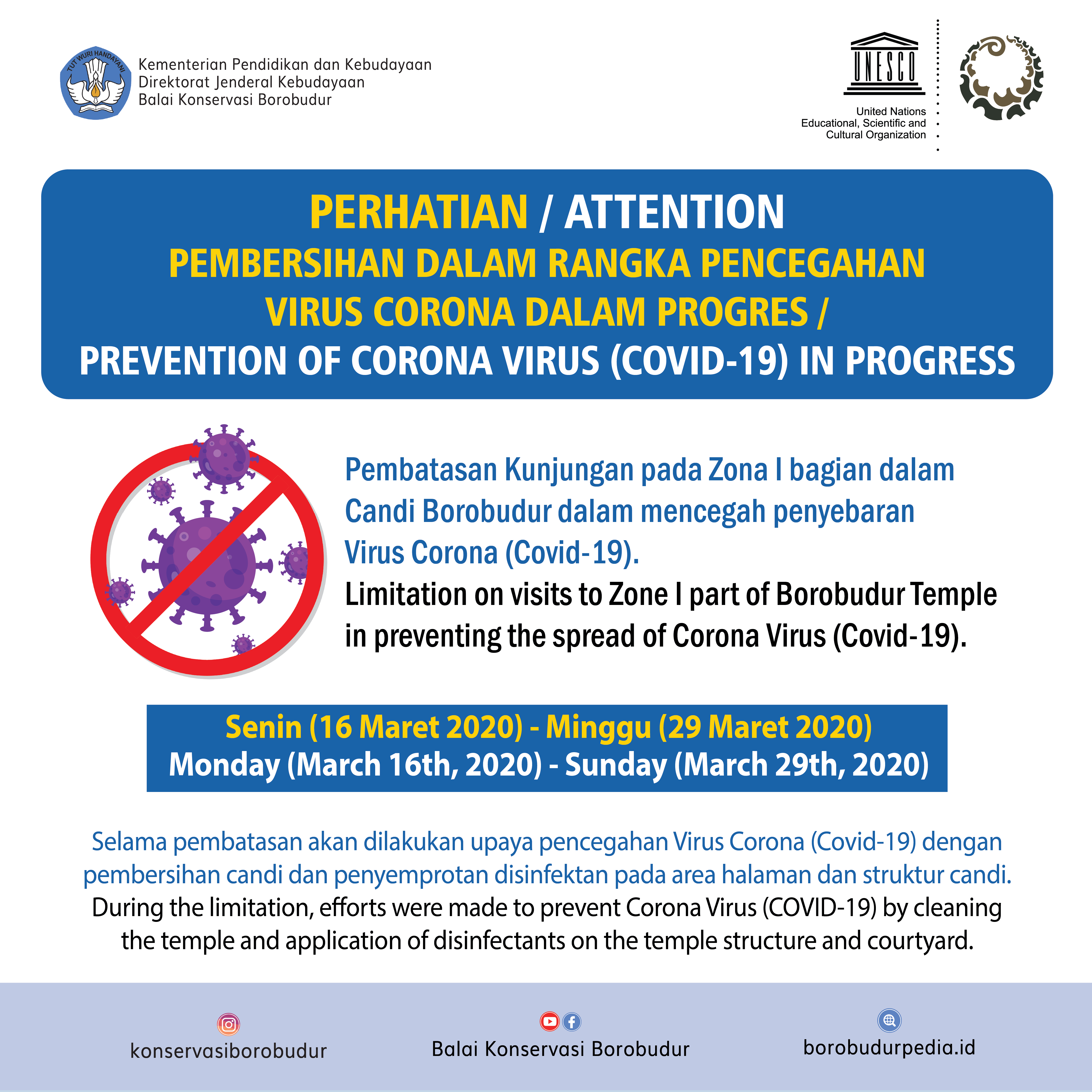 Read more about the article Pembersihan Dalam Rangka Pencegahan Virus Corona dalam Progres