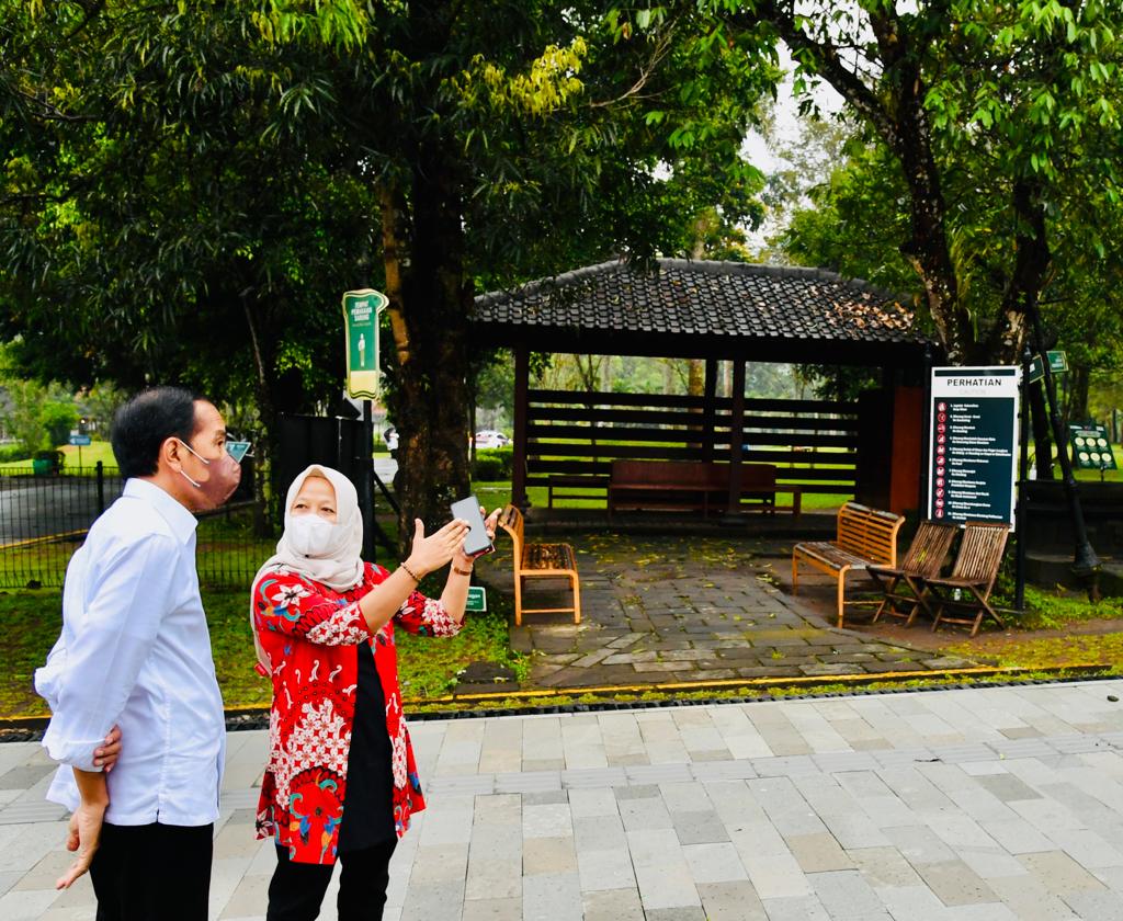 Presiden Jokowi Tinjau Candi Borobudur
