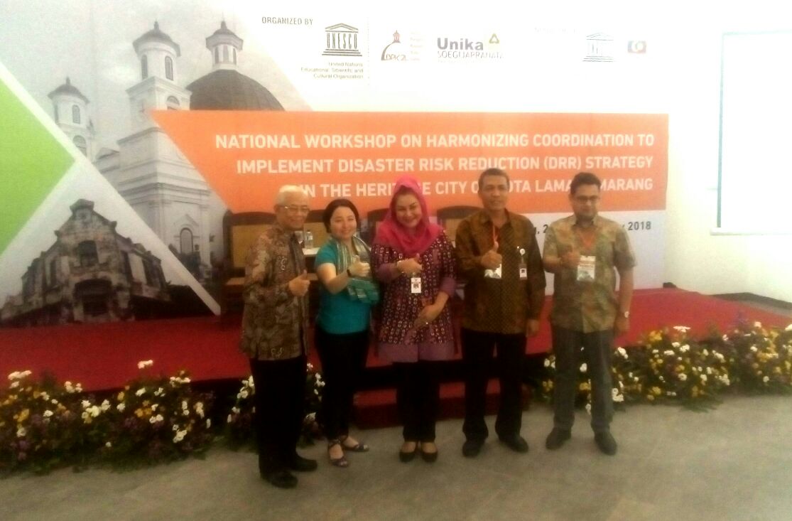 Read more about the article National Workshop on Harmonizing Coordination to Implement Disater Risk Reduction (DRR) Strategy in the Heritage City of Kota Lama Semarang