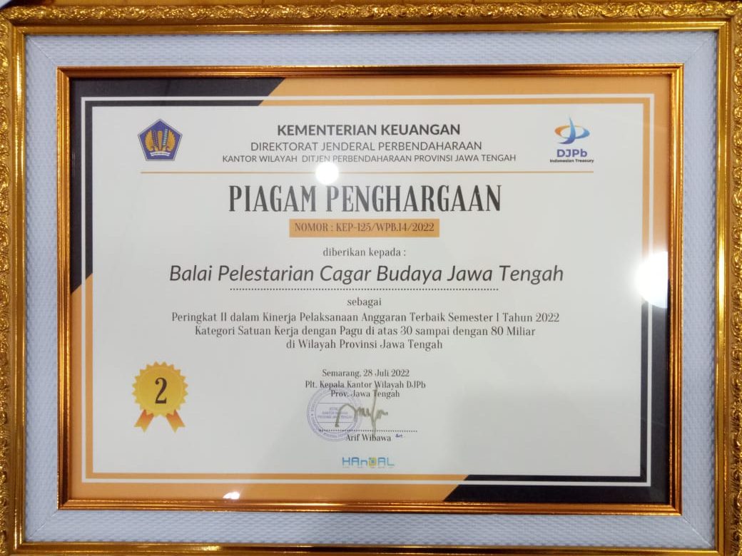Read more about the article Lagi BPCB Prov. Jateng Raih Penghargaan