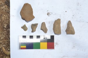 Temuan artefak batu pada Gua Andomo