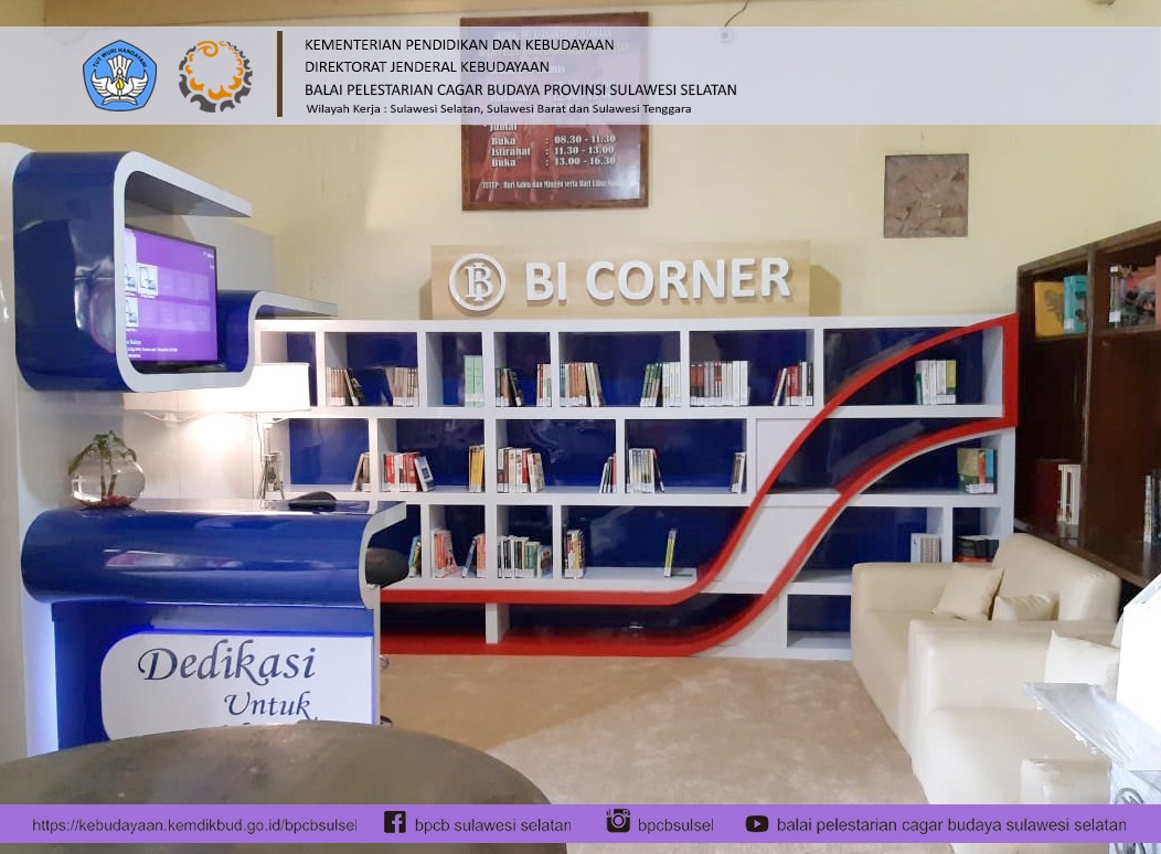 You are currently viewing BI Corner di Perpustakaan BPCB Prov. Sul-Sel