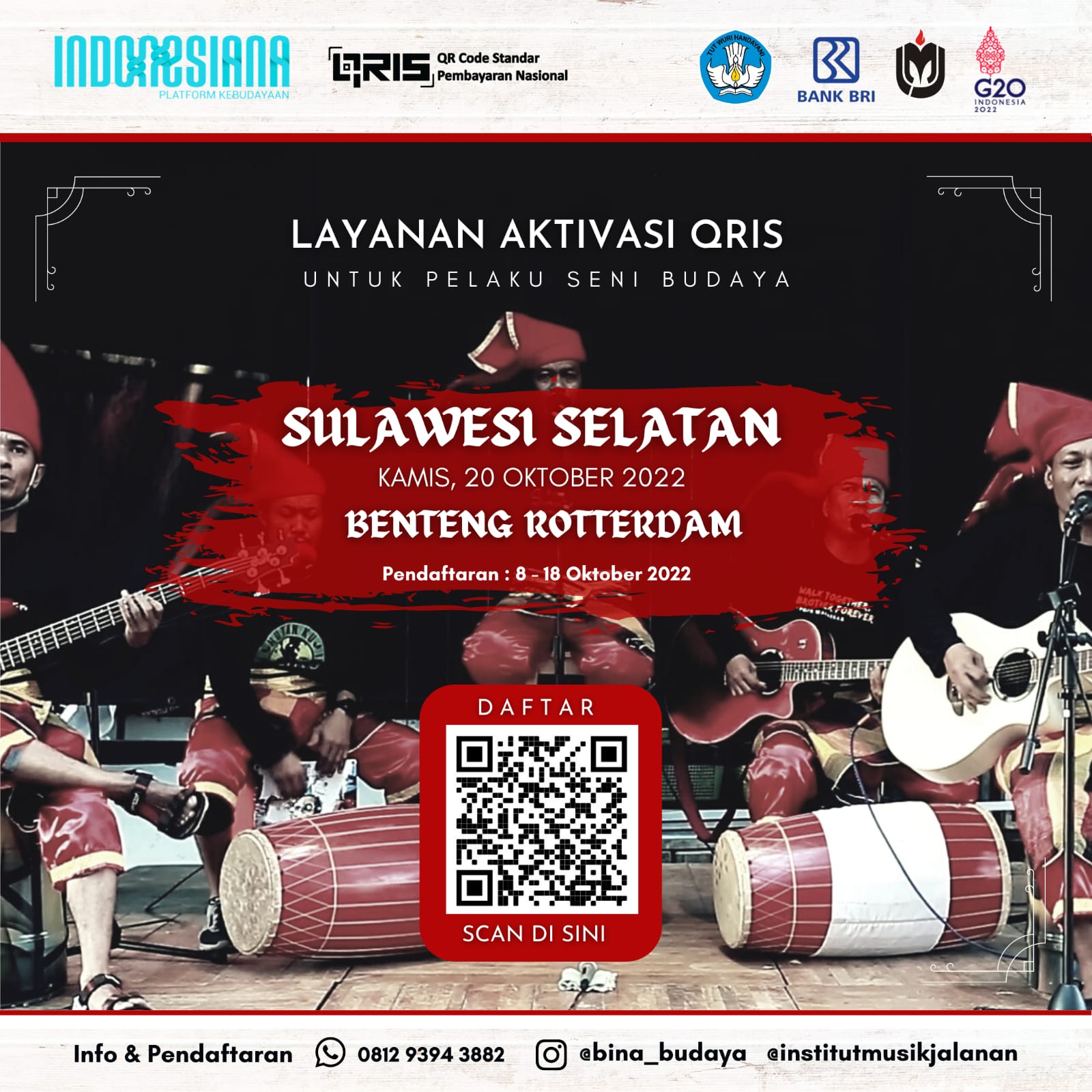 Read more about the article Layanan Aktifasi QRIS untuk pelaku seni budaya Sulawesi Selatan