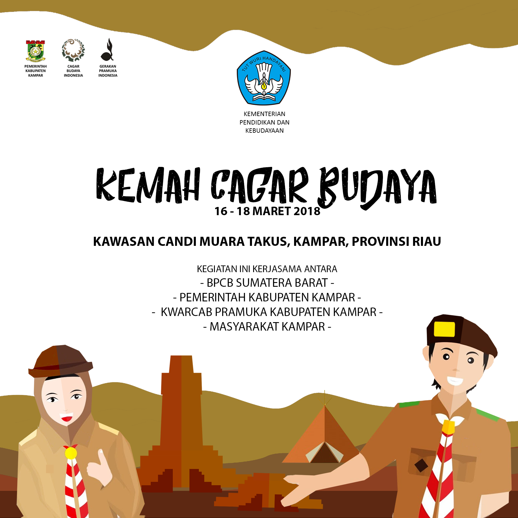 Dokumentasi Kemah Cagar Budaya Kampar, Riau