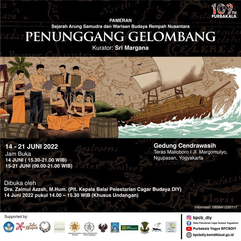 Read more about the article Rilis Pers Pameran Sejarah Arung Samudradan Warisan Budaya Rempah Nusantara “PENUNGGANG GELOMBANG”