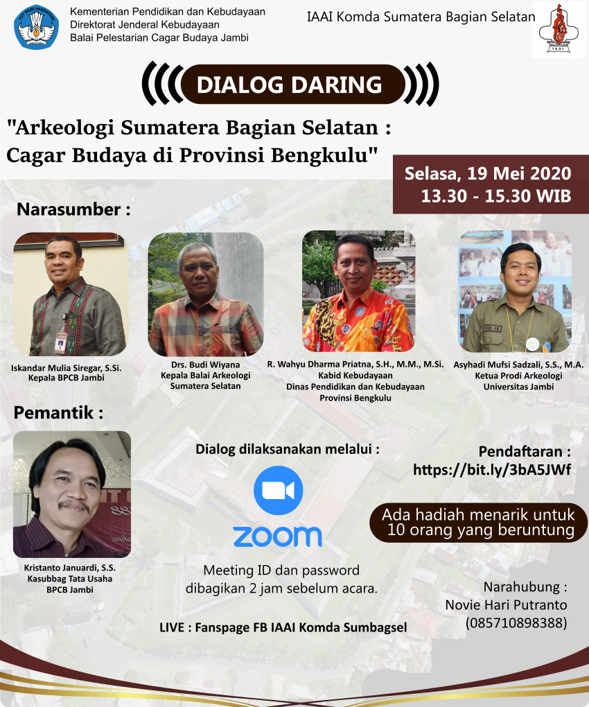 Dialog Daring: Arkeologi Sumatera Bagian Selatan: Cagar Budaya di Provinsi Bengkulu