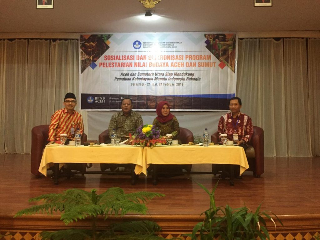 Tiga kepala UPT dari Direktorat Jenderal Kebudayaan, Kemdikbud.