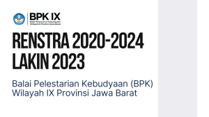 Read more about the article RENCANA STRATEGIS 2020-2024 DAN LAPORAN KINERJA TAHUN 2023 – BPK WILAYAH IX