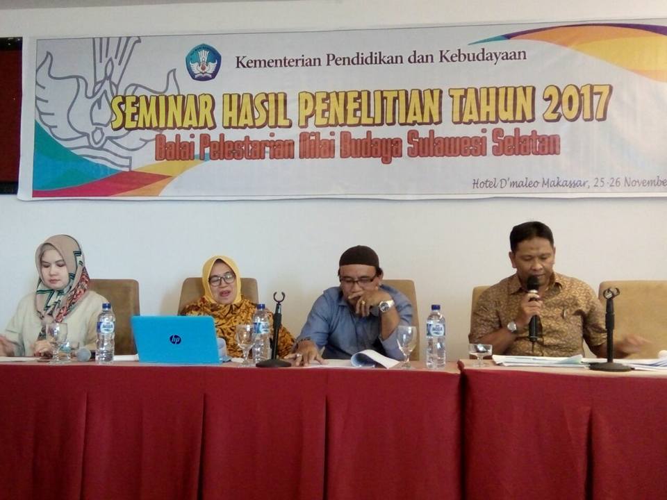 Read more about the article Pelaksanaan Seminar Hasil Penelitian BPNB Sulsel Tahun 2017