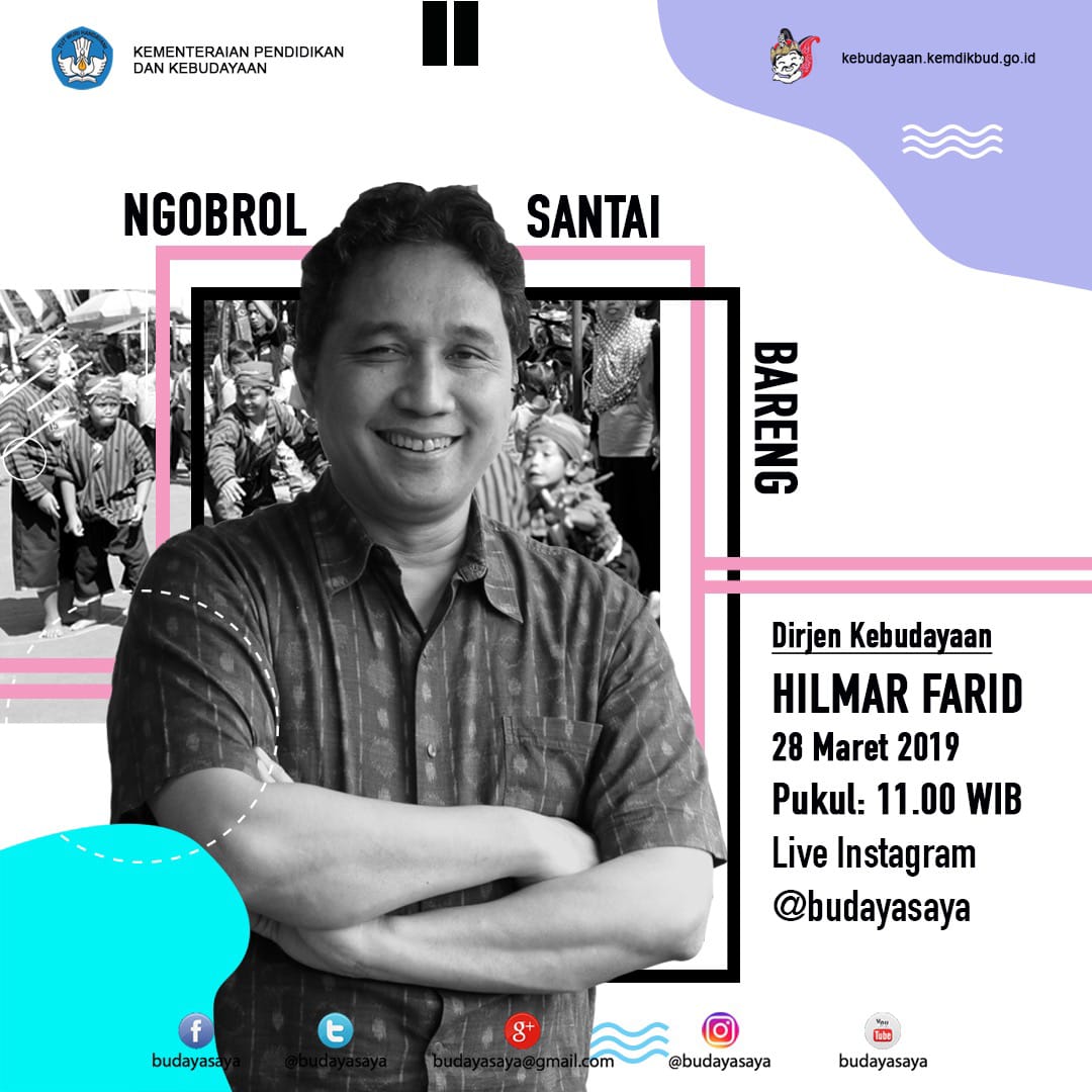 Read more about the article Live di Instagram, Ngobrol Bareng Dirjen Kebudayaan Hilmar Farid