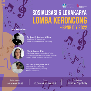 Sosialisasi dan Lokakarya Lomba Keroncong untuk Umum BPNB DIY 2022