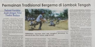 Permainan Tradisional bergema di Lombok Tengah