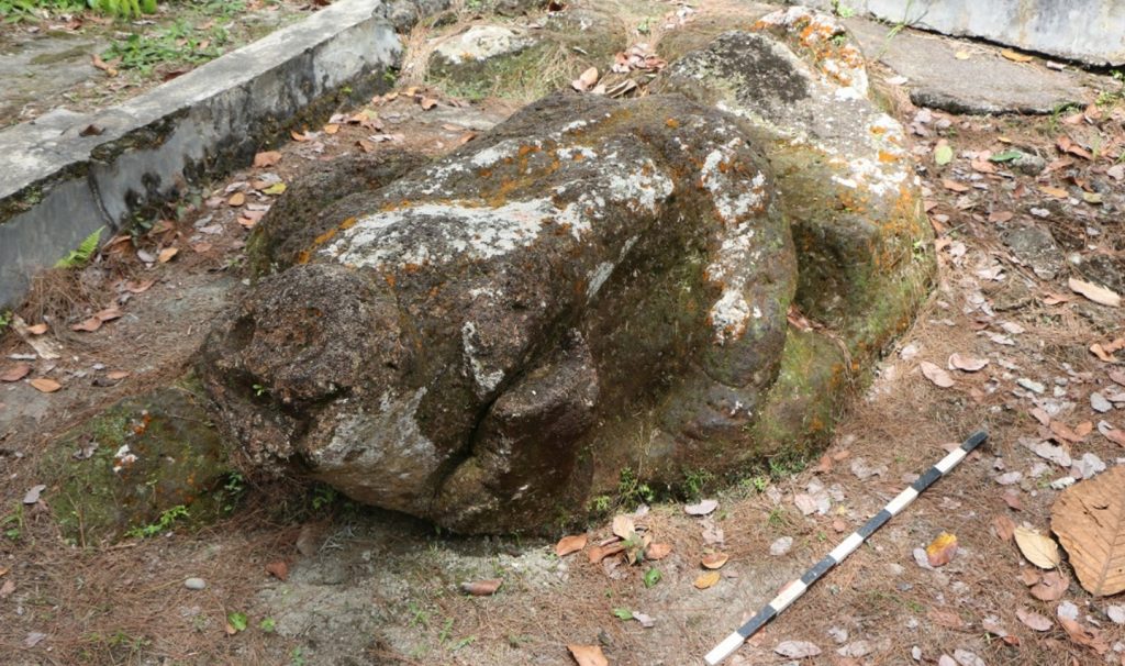 Figur Harimau yang terletak di Teras II Kompleks Megalitik Batu Gajah.