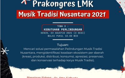Prakongres LMK, Musik Tradisi Nusantara 2021