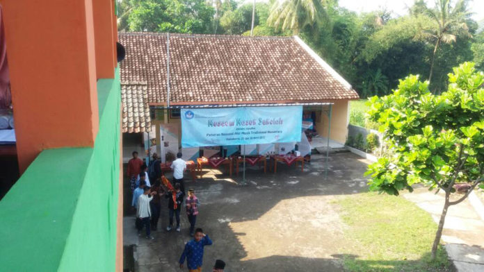 Museum Masuk Sekolah di SMP Muhammadiyah I Tempal, Sleman, Yogyakarta.